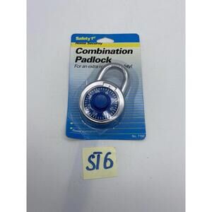 Brand New/Sealed #7150 Stainless Steel Combination Padlock Safety 1st